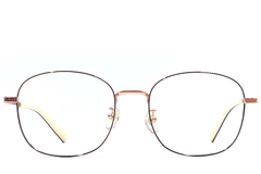 Occhiali ovali in titanio nero #BS1924-0410