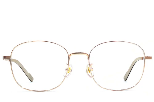 Oval Golden Titanium Glasses #BS1924-0412