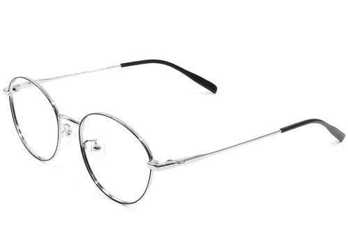 Lunettes ovales en métal noir #BS1924-0425