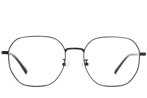 Lunettes géométriques en métal noir #BS1924-0461