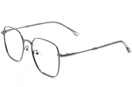 Lunettes rectangulaires en métal vert #BS1924-0488
