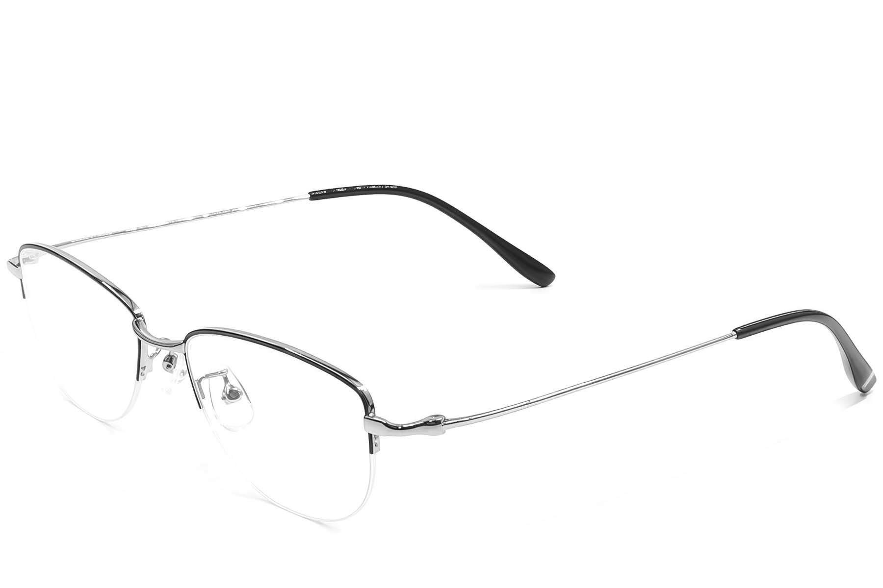Gafas de metal negro sin montura #BS1924-0500