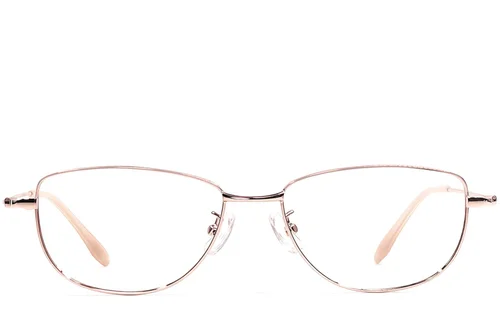 Lunettes papillon roses en métal #BS1924-0504