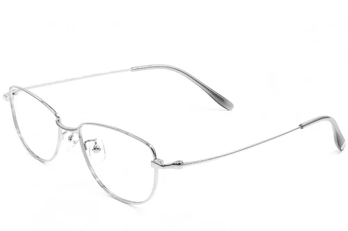 Lunettes papillon en métal argenté #BS1924-0505