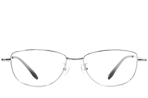 Lunettes papillon en métal argenté #BS1924-0505