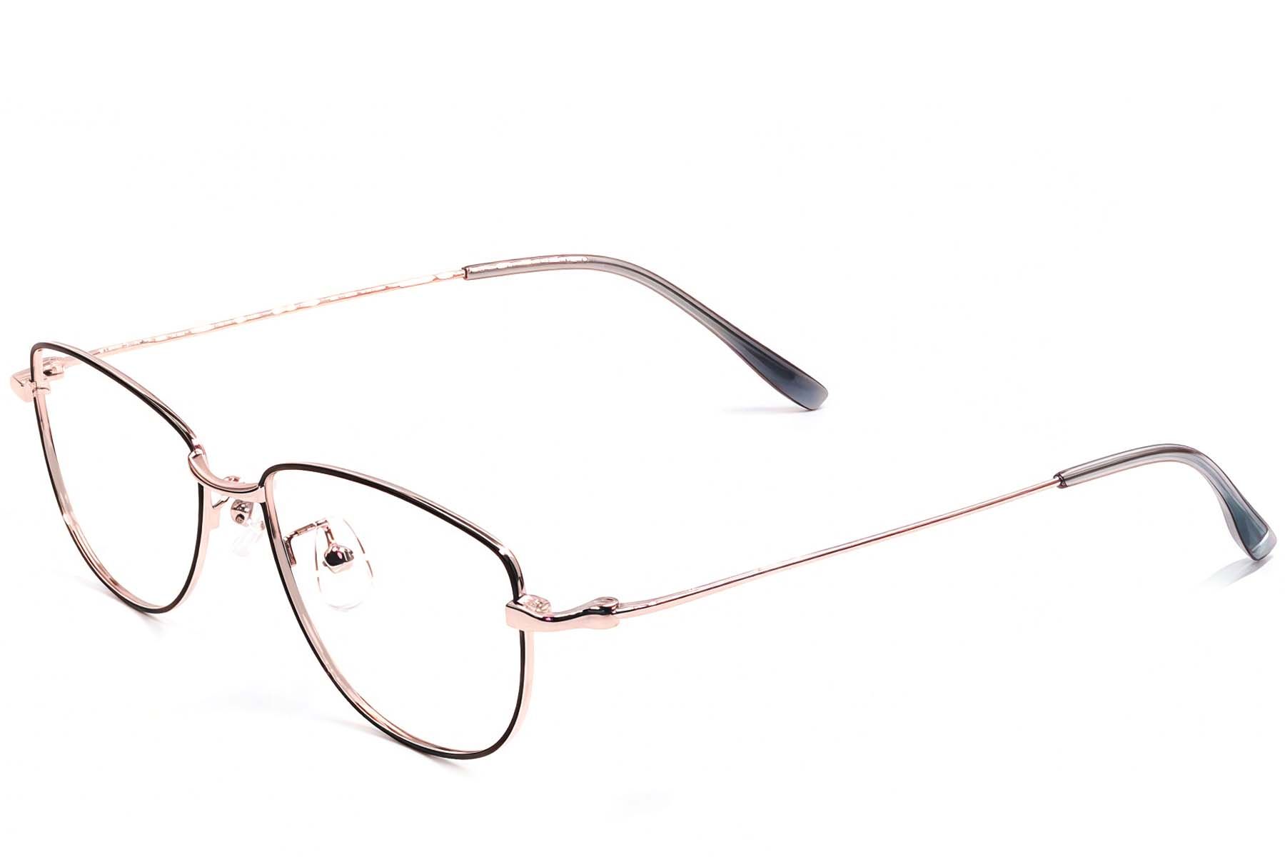 Lunettes papillon en métal noir #BS1924-0507