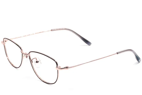 Lunettes papillon en métal noir #BS1924-0507
