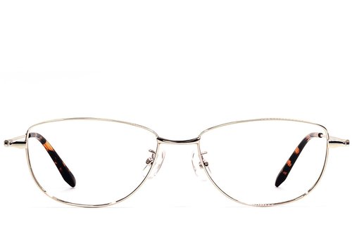 Lunettes papillon en métal doré #BS1924-0508