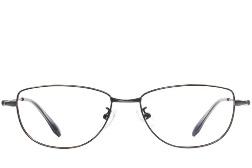 Lunettes papillon en métal gris #BS1924-0509
