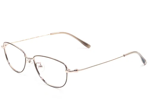 Lunettes papillon en métal marron #BS1924-0511
