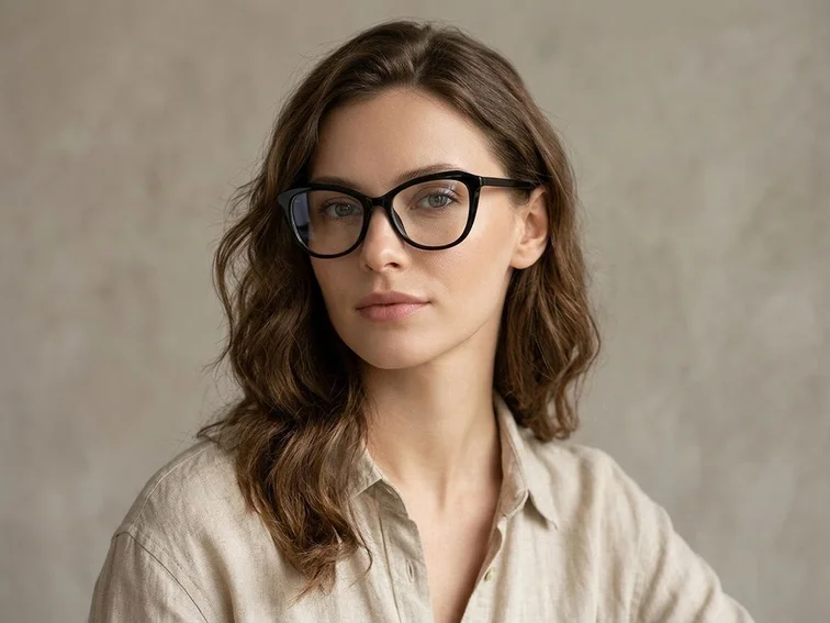 Butterfly Black Acetate Glasses #BS2012-0001