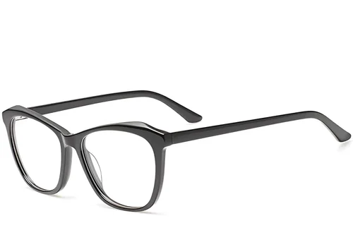 Lunettes papillon en acétate noir #BS2012-0001
