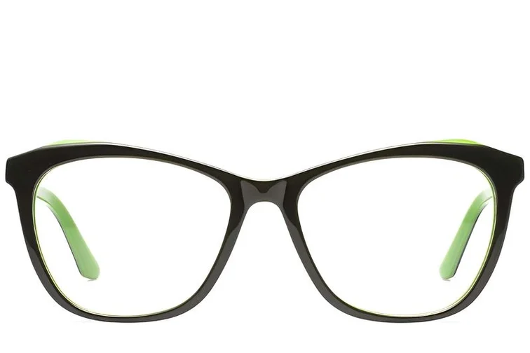 Occhiali in acetato verde farfalla #BS2012-0002
