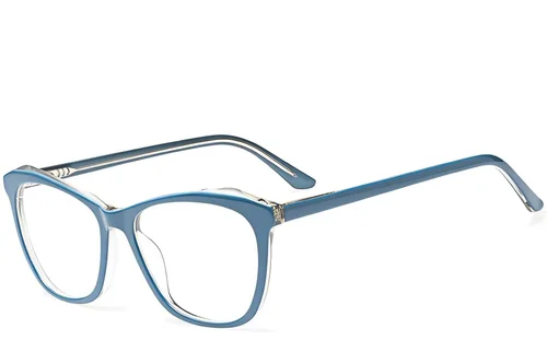 Lunettes papillon en acétate bleu #BS2012-0003