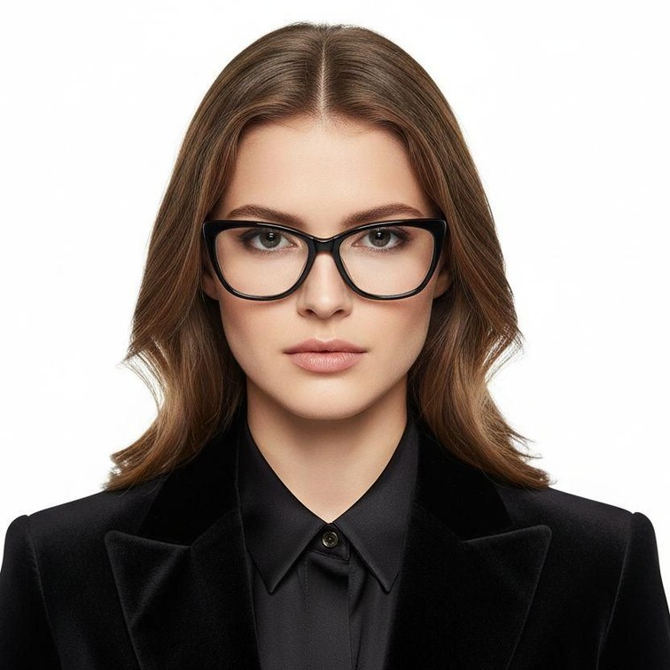 Butterfly Black Acetate Glasses #BS2012-0004