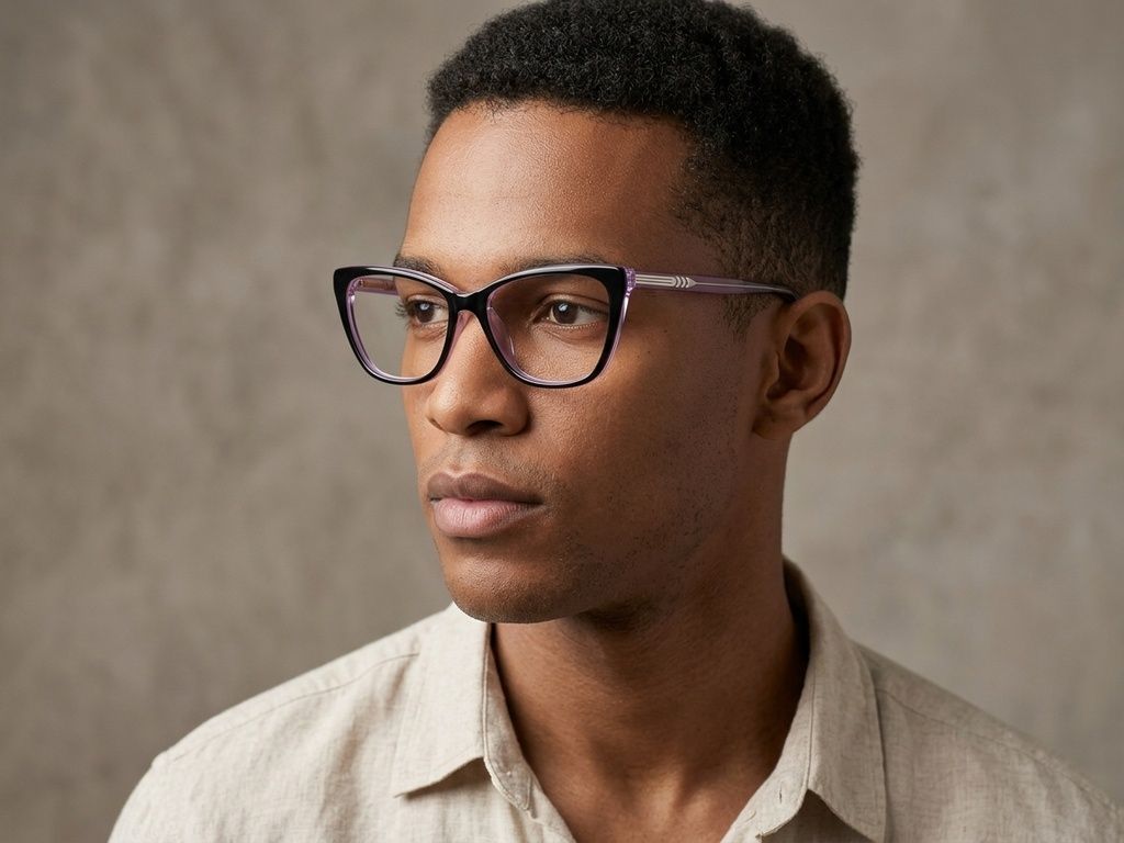 Butterfly Purple Acetate Glasses #BS2012-0005