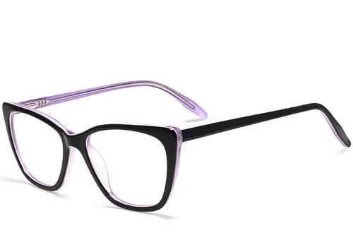 Lunettes papillon en acétate violet #BS2012-0005