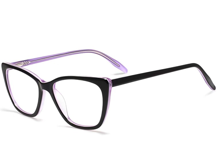 Lunettes papillon en acétate violet #BS2012-0005