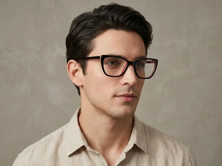 Butterfly Red Acetate Glasses #BS2012-0006