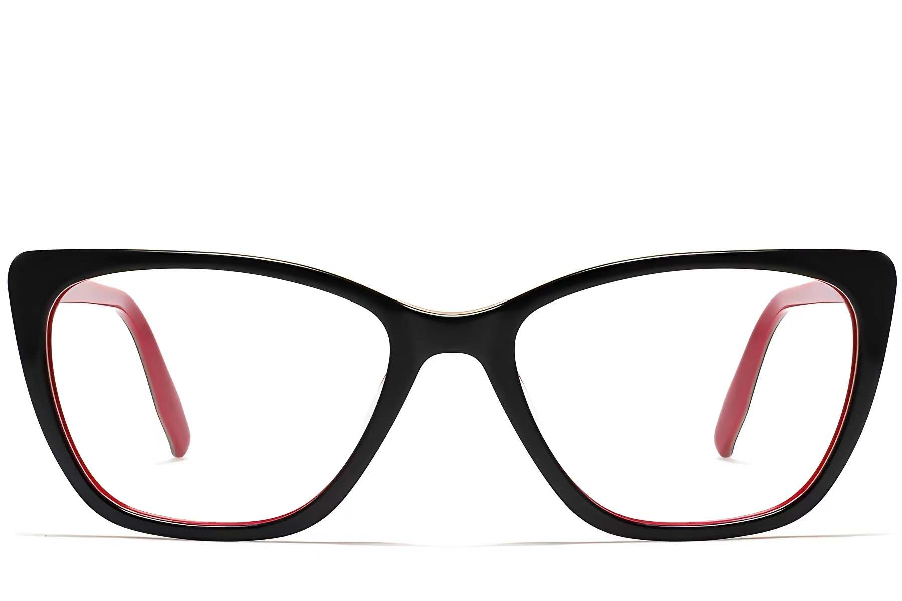 Schmetterlingsrote Acetatbrille #BS2012-0006