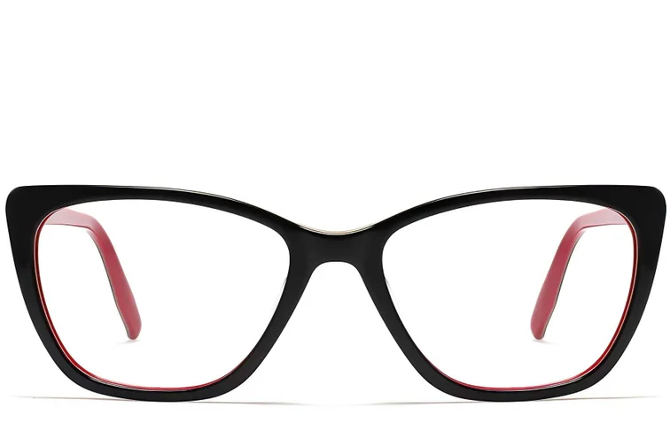Gafas de acetato con forma de mariposa roja #BS2012-0006