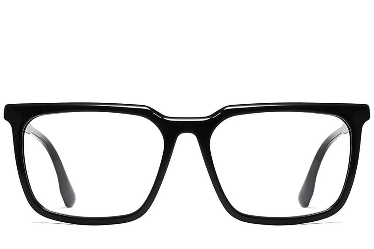 Rectangular Black Acetate Glasses #BS2012-0008