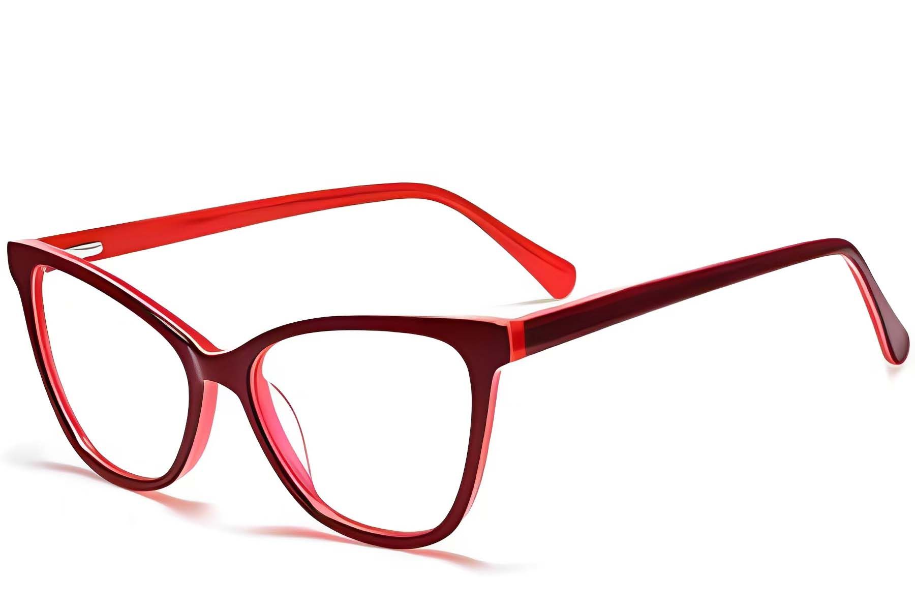 Butterfly Red Acetate Glasses #BS2012-0014