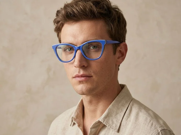 Butterfly Blue Acetate Glasses #BS2012-0015