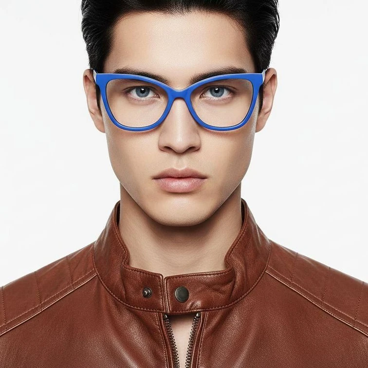 Gafas de acetato azul mariposa #BS2012-0015