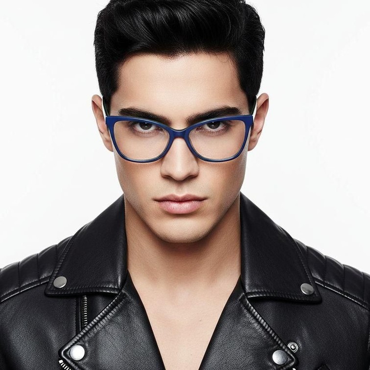 Gafas de acetato azul mariposa #BS2012-0016
