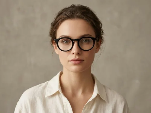 Lunettes papillon en acétate noir #BS2012-0029