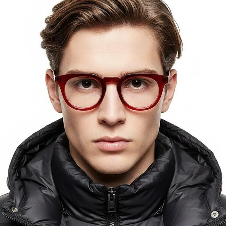 Gafas de acetato rojas con forma de mariposa #BS2012-0030
