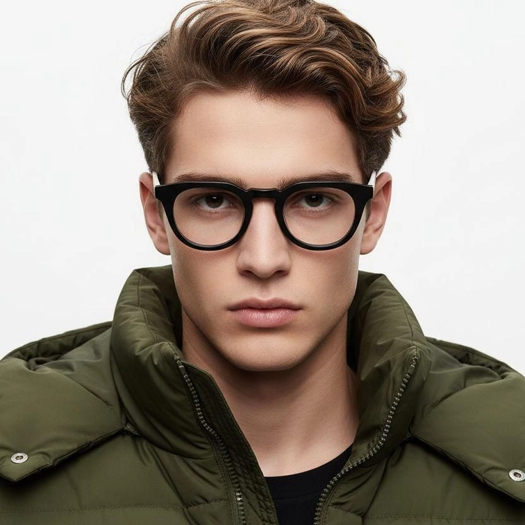 Lunettes papillon en acétate gris #BS2012-0031