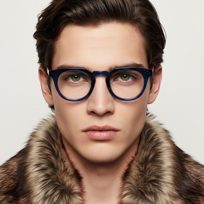 Butterfly Blue Acetate Glasses #BS2012-0032