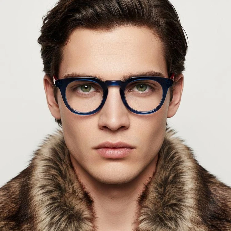 Gafas de acetato azul mariposa #BS2012-0032