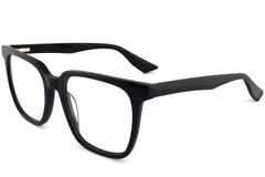 Rectangular Black Acetate Glasses #BS2012-0033