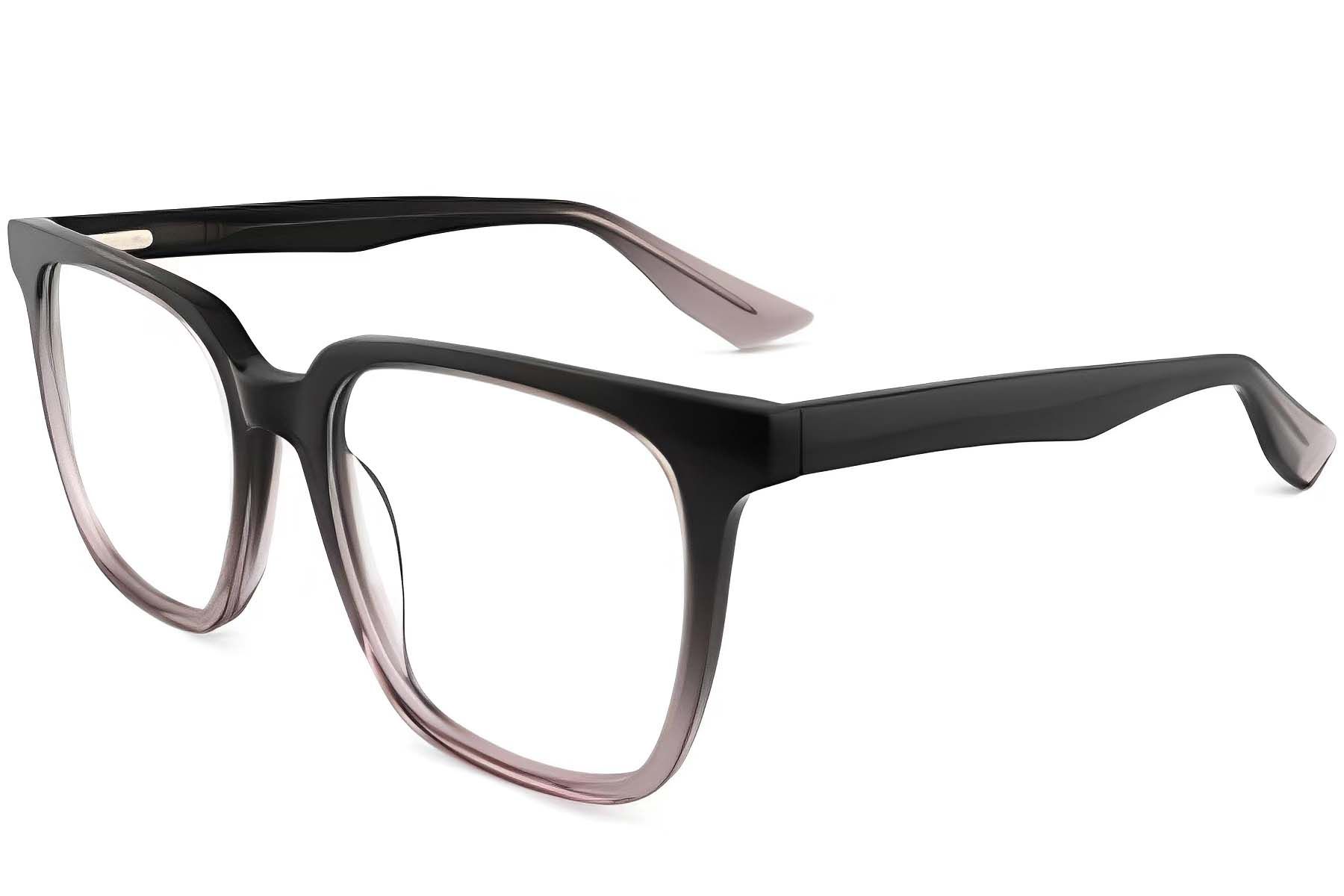 Rectangular Grey Acetate Glasses #BS2012-0035