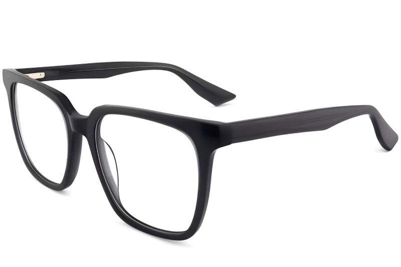 Rectangular Grey Acetate Glasses #BS2012-0037
