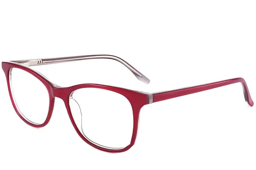 Lunettes ovales en acétate violet #BS2012-0041