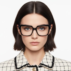 Gafas rectangulares de acetato azul #BS2012-0048