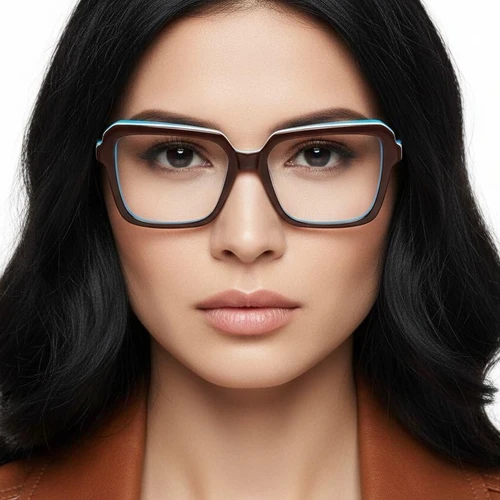 Rectangular Blue Acetate Glasses #BS2012-0050