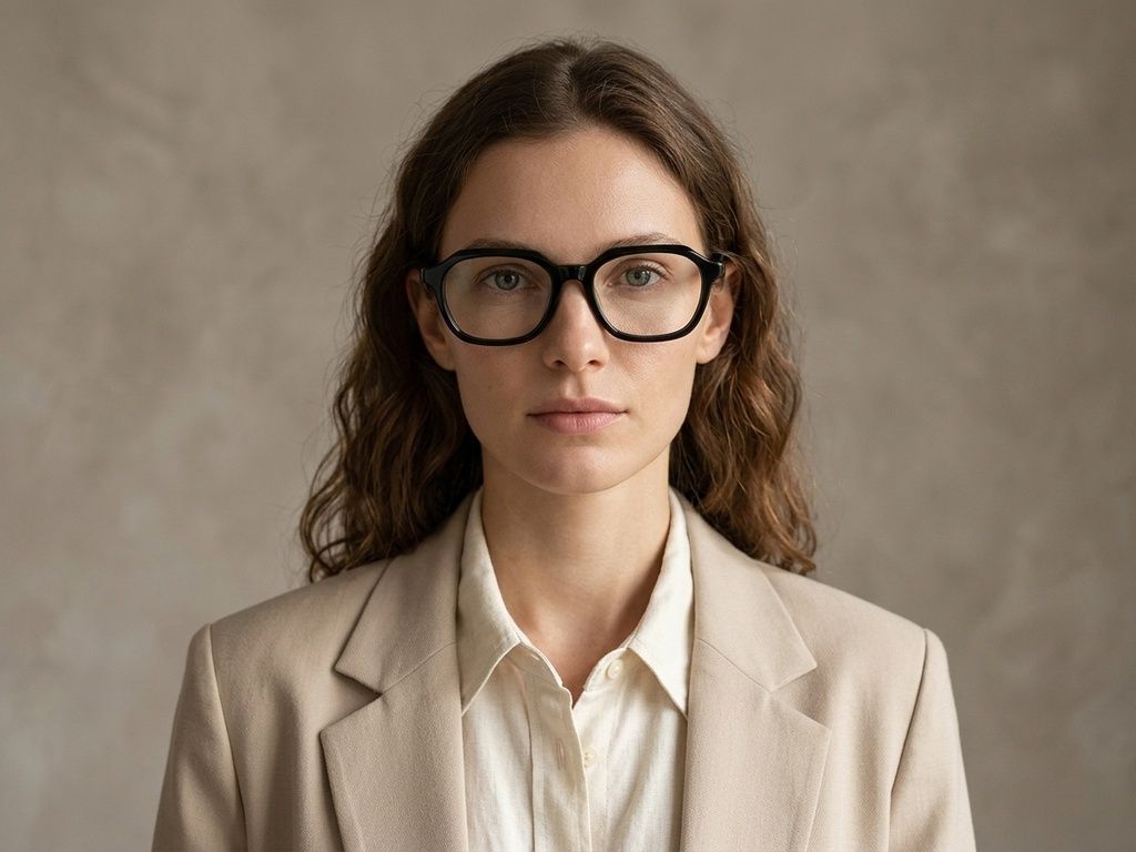 Rectangular Black Acetate Glasses #BS2012-0052