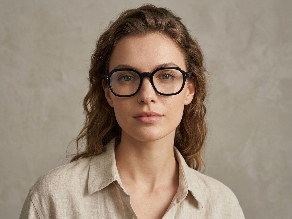 Gafas rectangulares de acetato gris #BS2012-0054