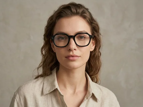 Lunettes rectangulaires en acétate gris #BS2012-0054