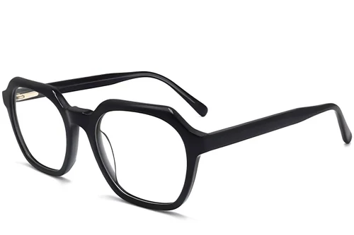 Lunettes rectangulaires en acétate gris #BS2012-0054