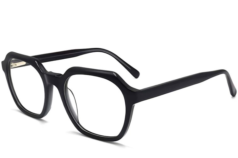 Lunettes rectangulaires en acétate gris #BS2012-0054