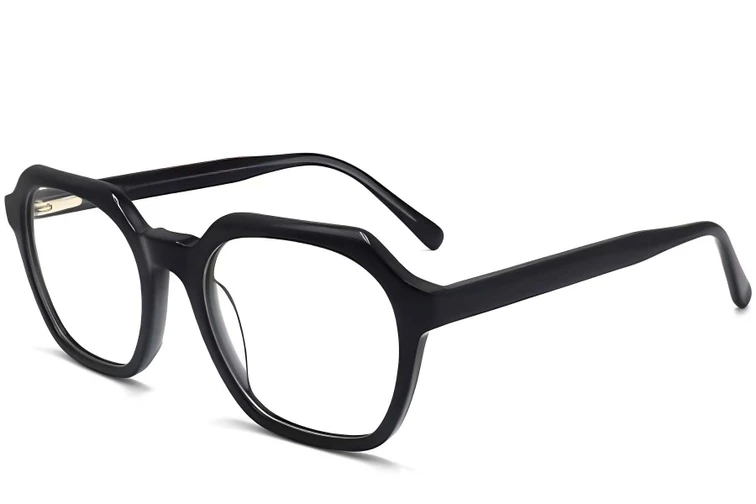 Gafas rectangulares de acetato gris #BS2012-0054
