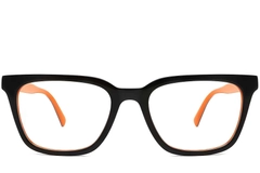 Rectangular Orange Acetate Glasses #BS2012-0058