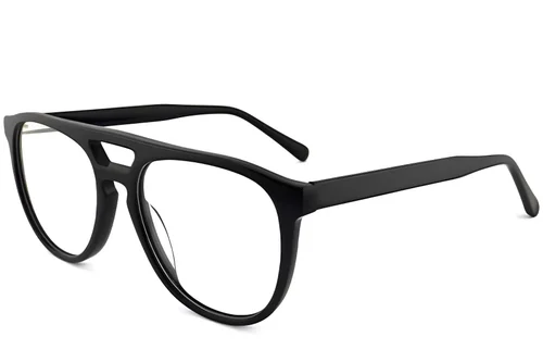 Lunettes aviateur en acétate noir #BS2012-0062