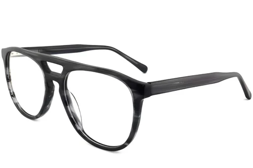 Lunettes aviateur en acétate gris #BS2012-0063